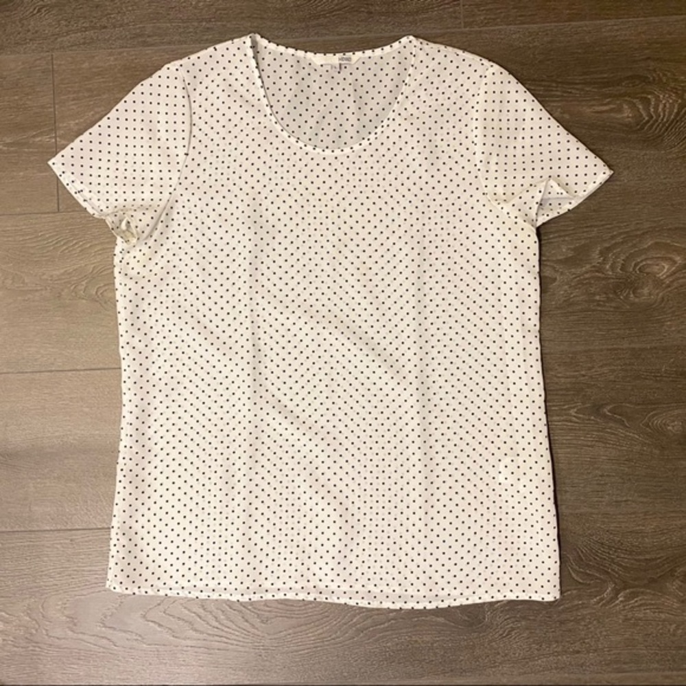 Mixxo White Polka Dot Blouse